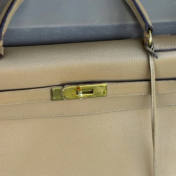 1988’ Vintage Hermes Kelly 32 Epsom Sellier Birkin Bag - Picture 5 of 12
